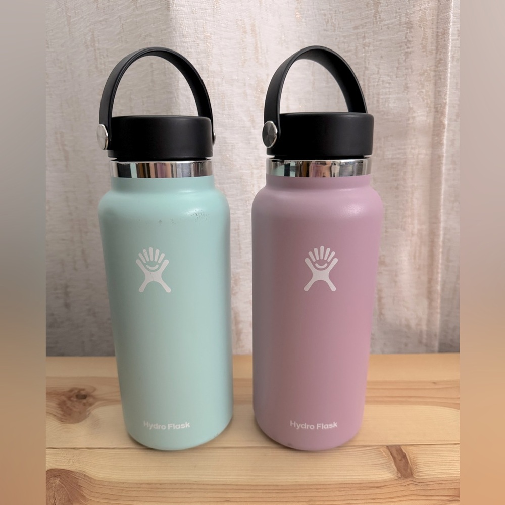 Hydro Flask Set of 2 Tumblers 32oz Wide Mouth Dew and Mauve